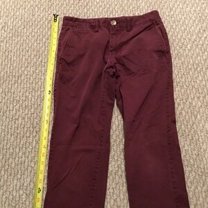 Old Navy Ultimate Slim Straight BURGUNDY Jeans Sz 28